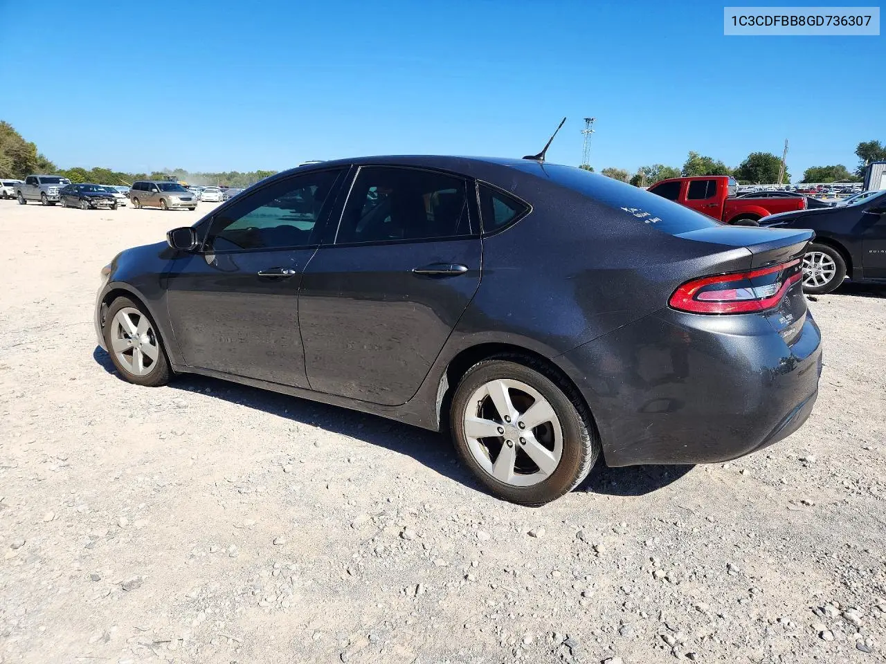 2016 DODGE DART VIN 1C3CDFBB8GD736307 — фото 2