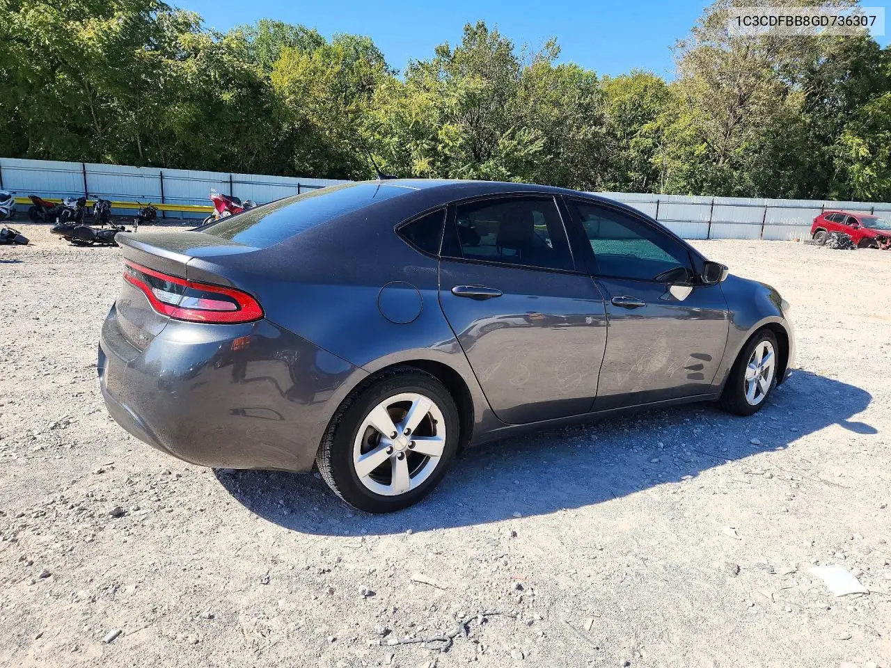 2016 DODGE DART VIN 1C3CDFBB8GD736307 — фото 3