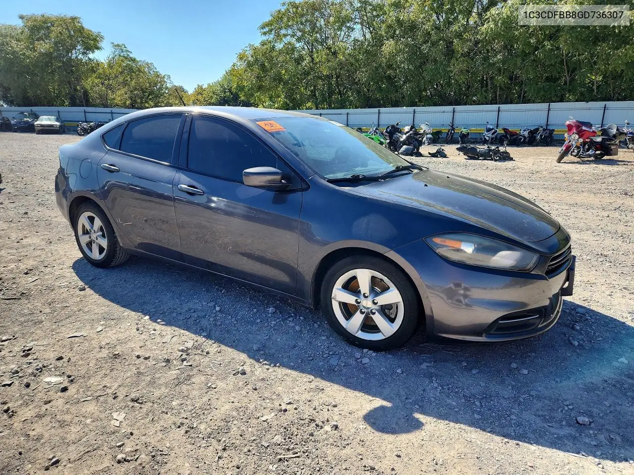 2016 DODGE DART VIN 1C3CDFBB8GD736307 — фото 4