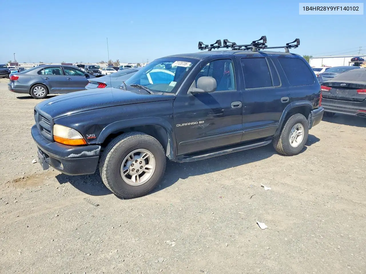 DODGE DURANGO 2000, VIN 1B4HR28Y9YF140102