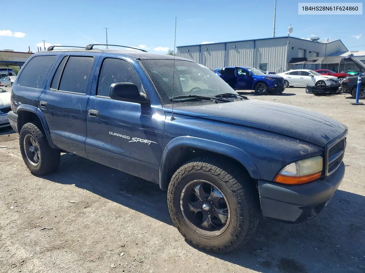 2001 DODGE DURANGO VIN 1B4HS28N61F624860 — фото 4