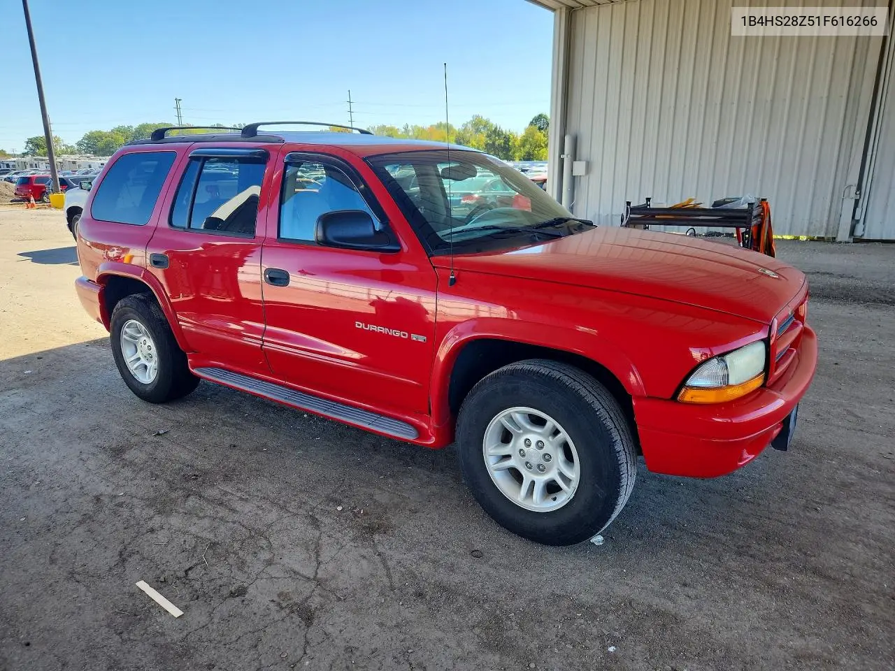 2001 DODGE DURANGO VIN 1B4HS28Z51F616266 — фото 4