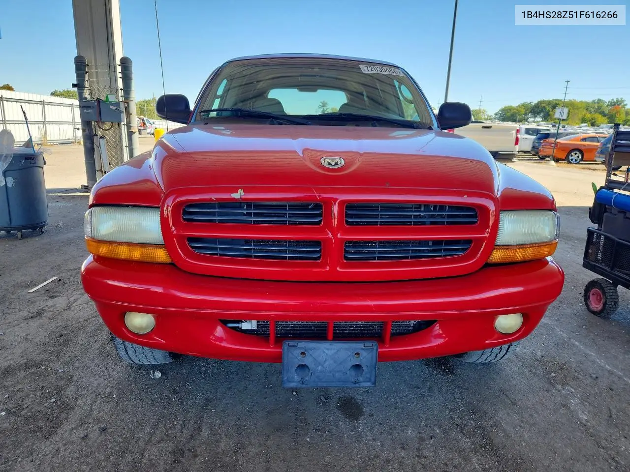 2001 DODGE DURANGO VIN 1B4HS28Z51F616266 — фото 5