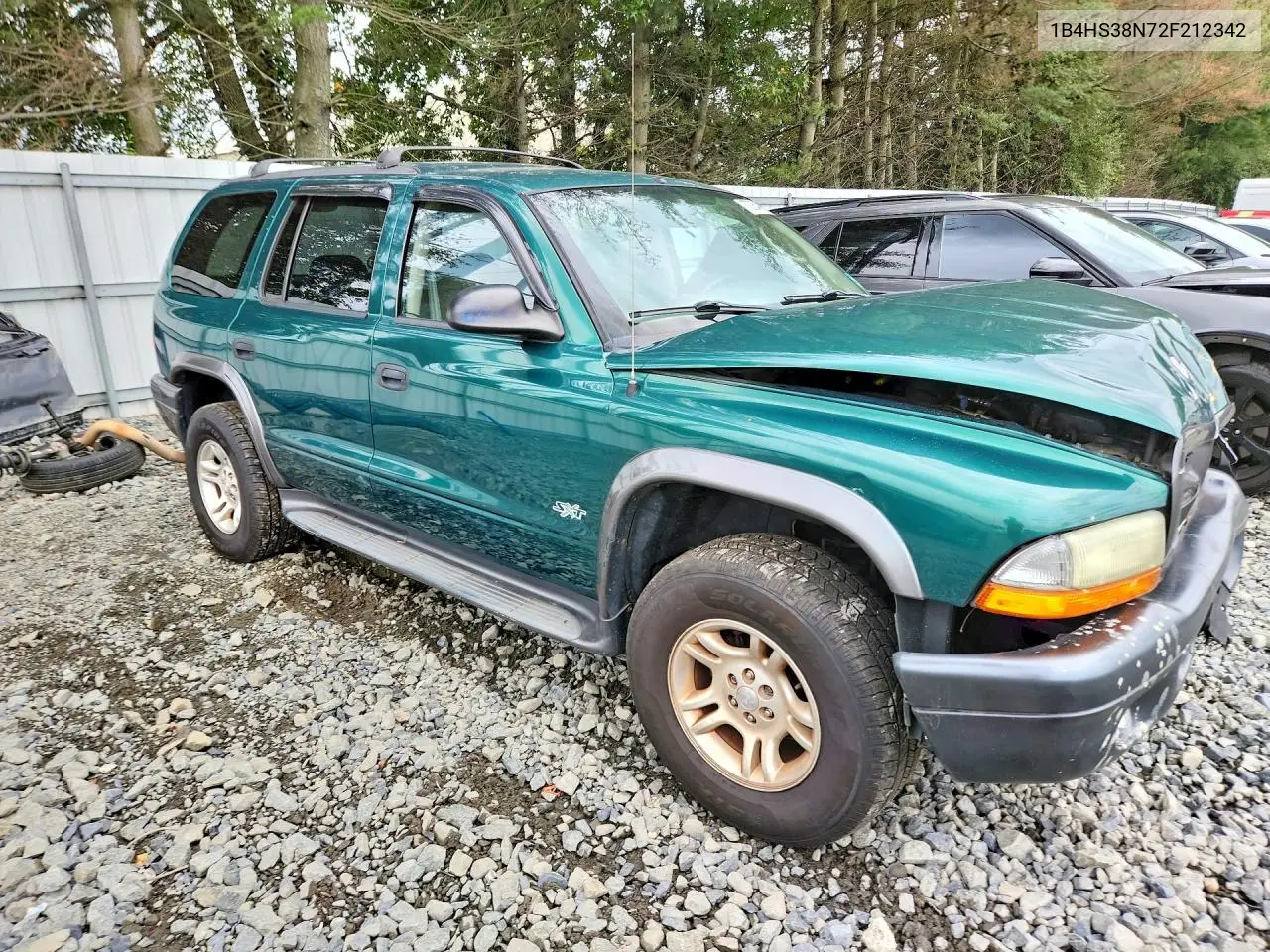 2002 DODGE DURANGO VIN 1B4HS38N72F212342 — фото 4