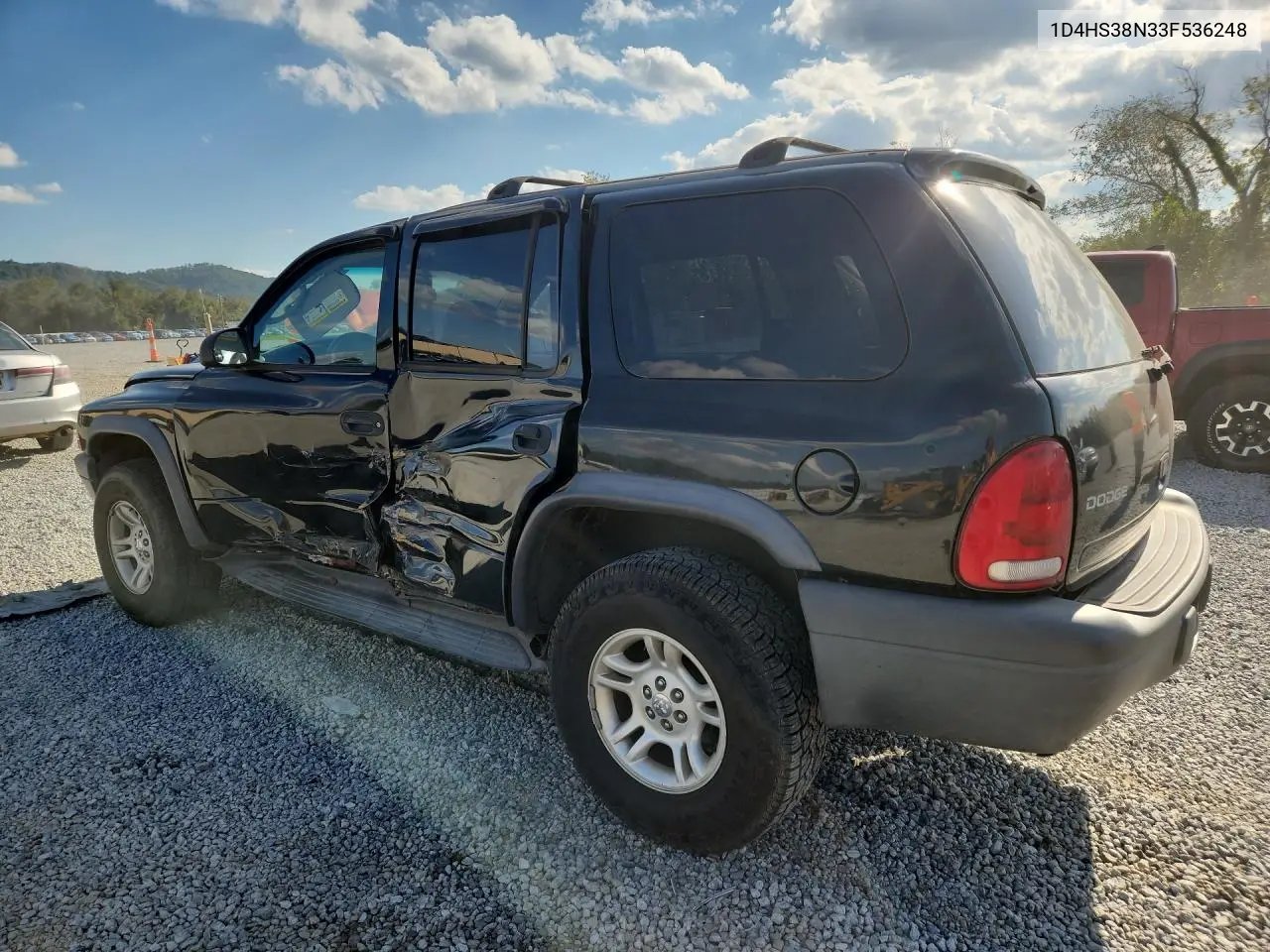 2003 DODGE DURANGO VIN 1D4HS38N33F536248 — фото 2