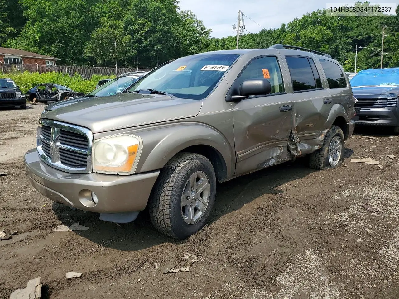 DODGE DURANGO 2004, VIN 1D4HB58D34F172837