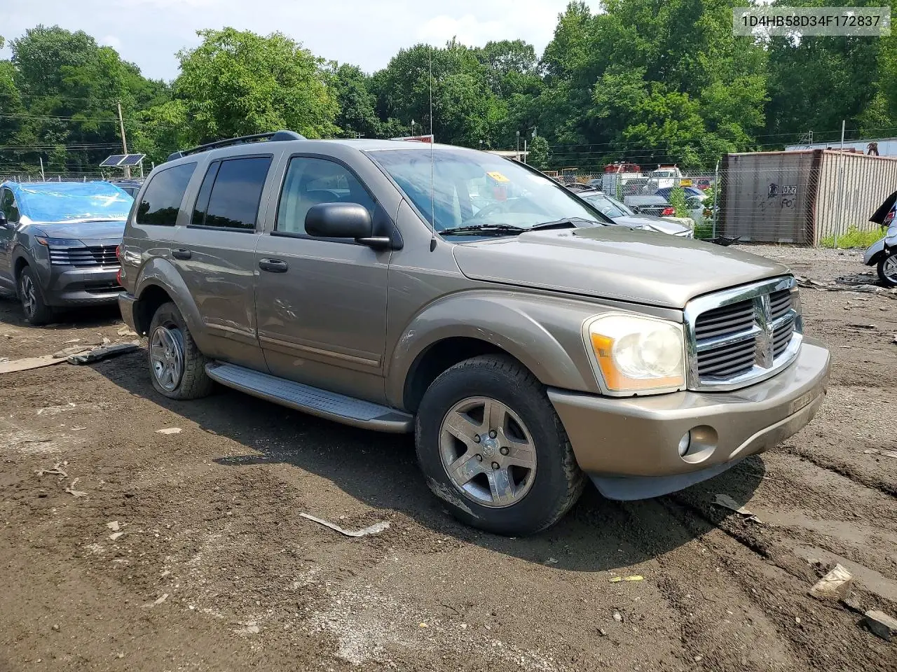 2004 DODGE DURANGO VIN 1D4HB58D34F172837 — фото 4