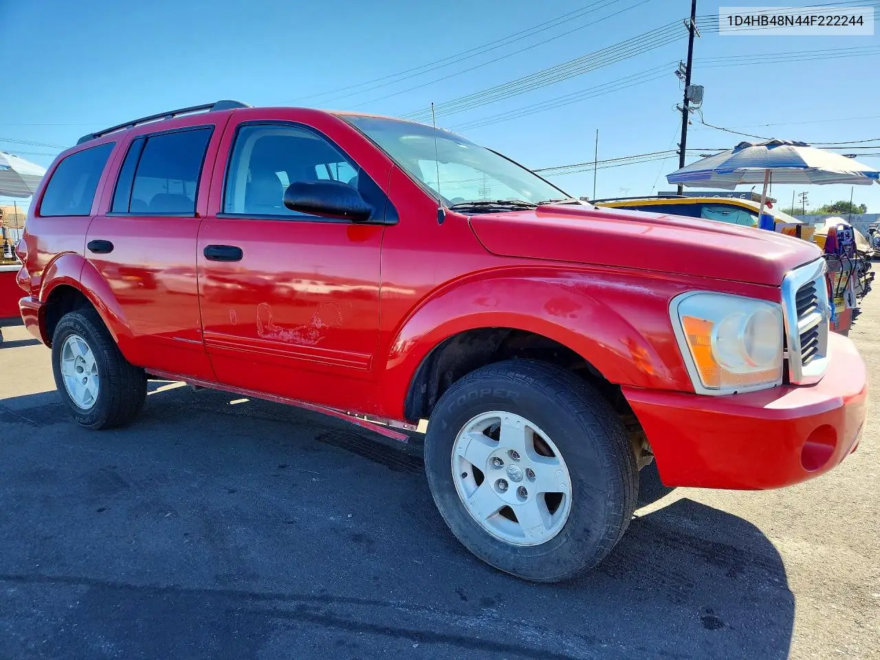 2004 DODGE DURANGO VIN 1D4HB48N44F222244 — фото 4