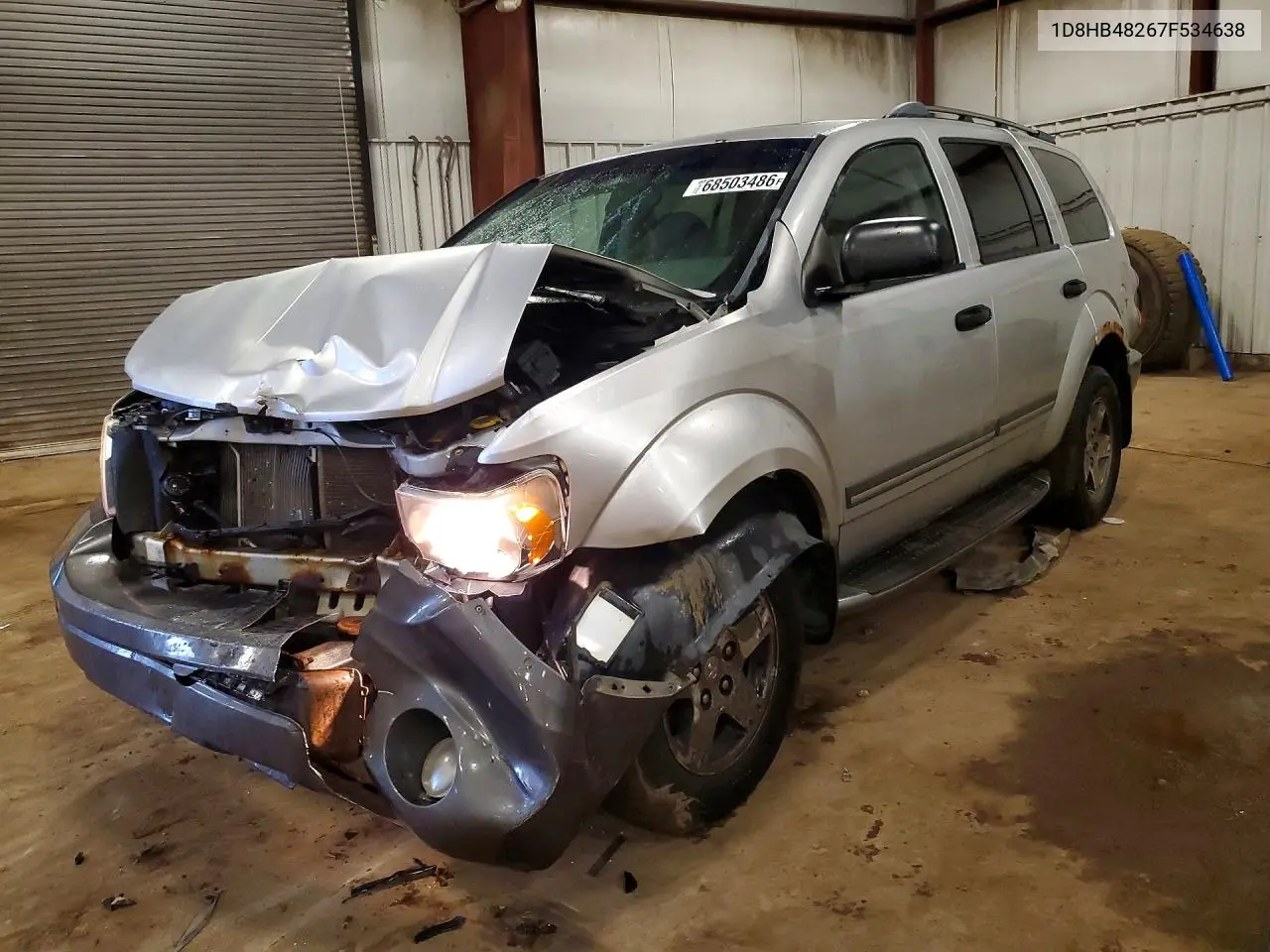 DODGE DURANGO 2007, VIN 1D8HB48267F534638