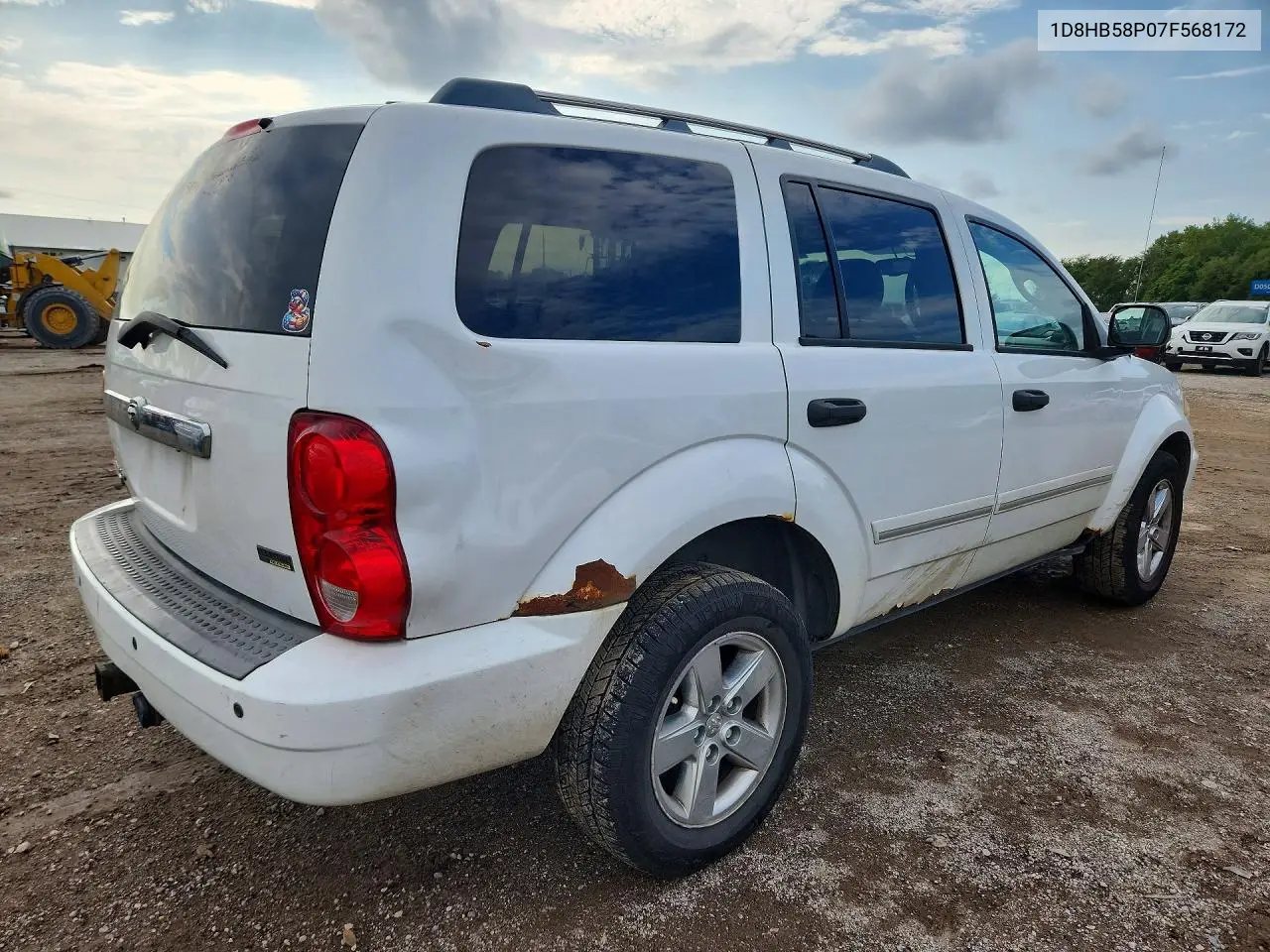 2007 DODGE DURANGO VIN 1D8HB58P07F568172 — фото 3