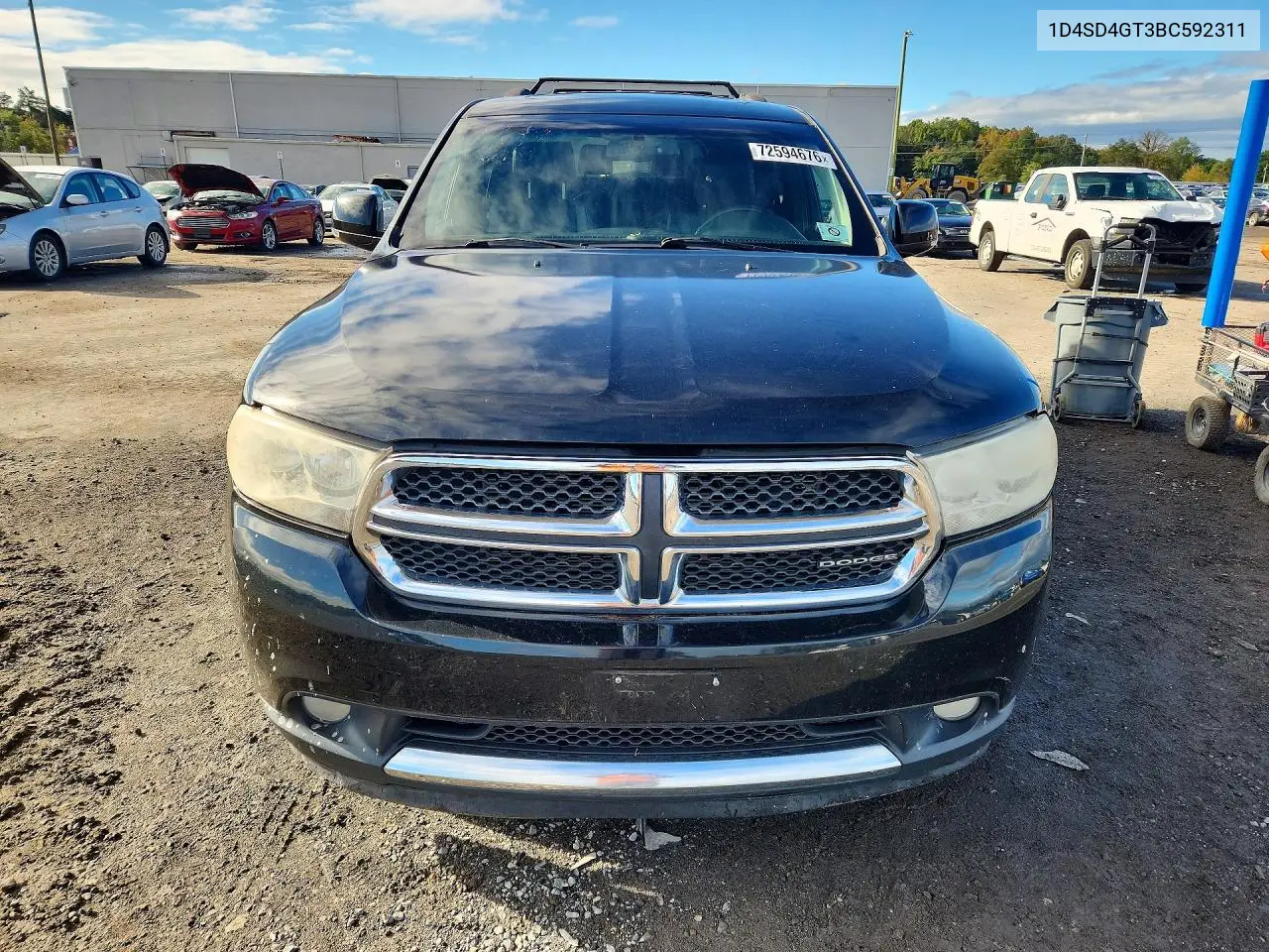 2011 DODGE DURANGO VIN 1D4SD4GT3BC592311 — фото 5