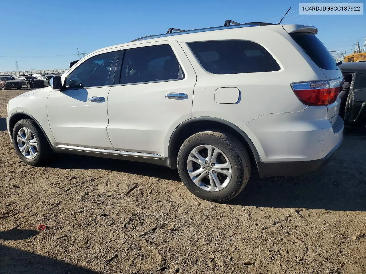 2012 DODGE DURANGO VIN 1C4RDJDG8CC187922 — фото 2