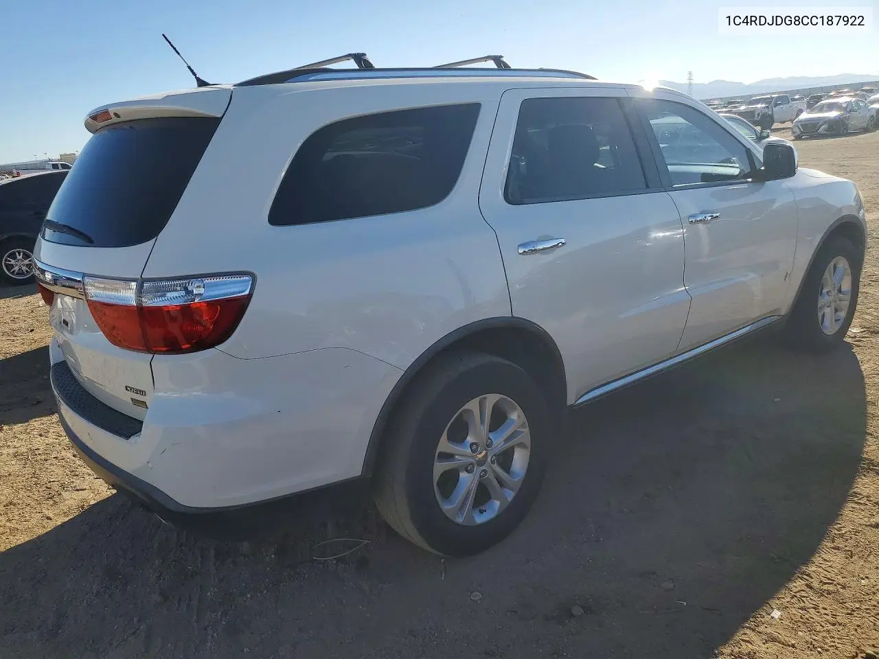 2012 DODGE DURANGO VIN 1C4RDJDG8CC187922 — фото 3