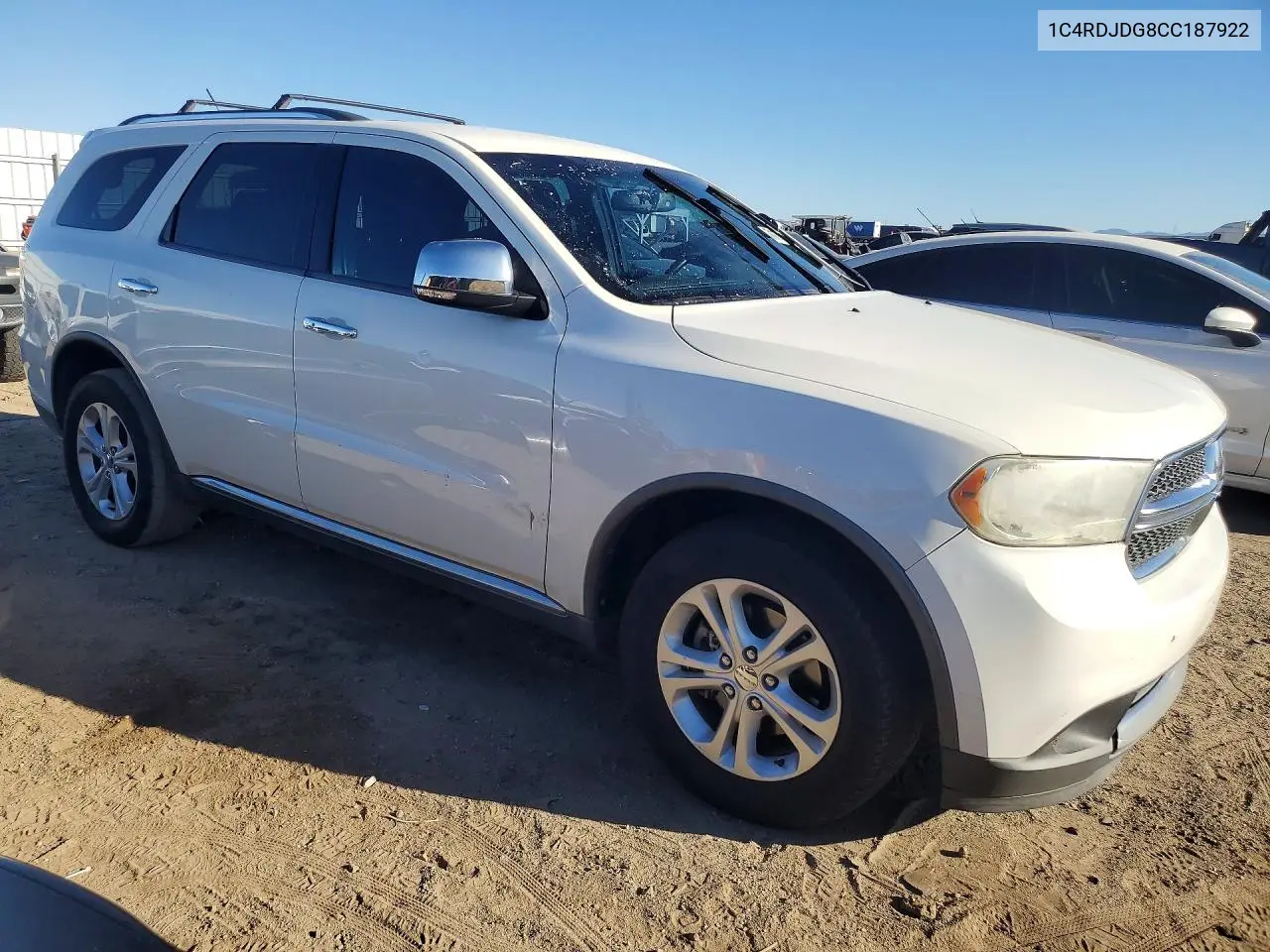 2012 DODGE DURANGO VIN 1C4RDJDG8CC187922 — фото 4