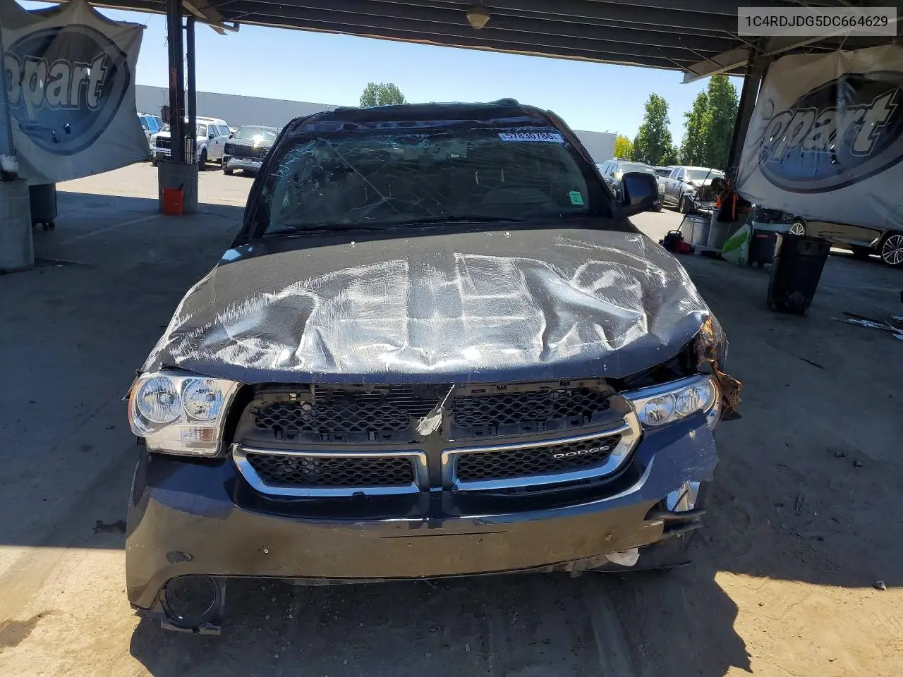 2013 DODGE DURANGO VIN 1C4RDJDG5DC664629 — фото 5