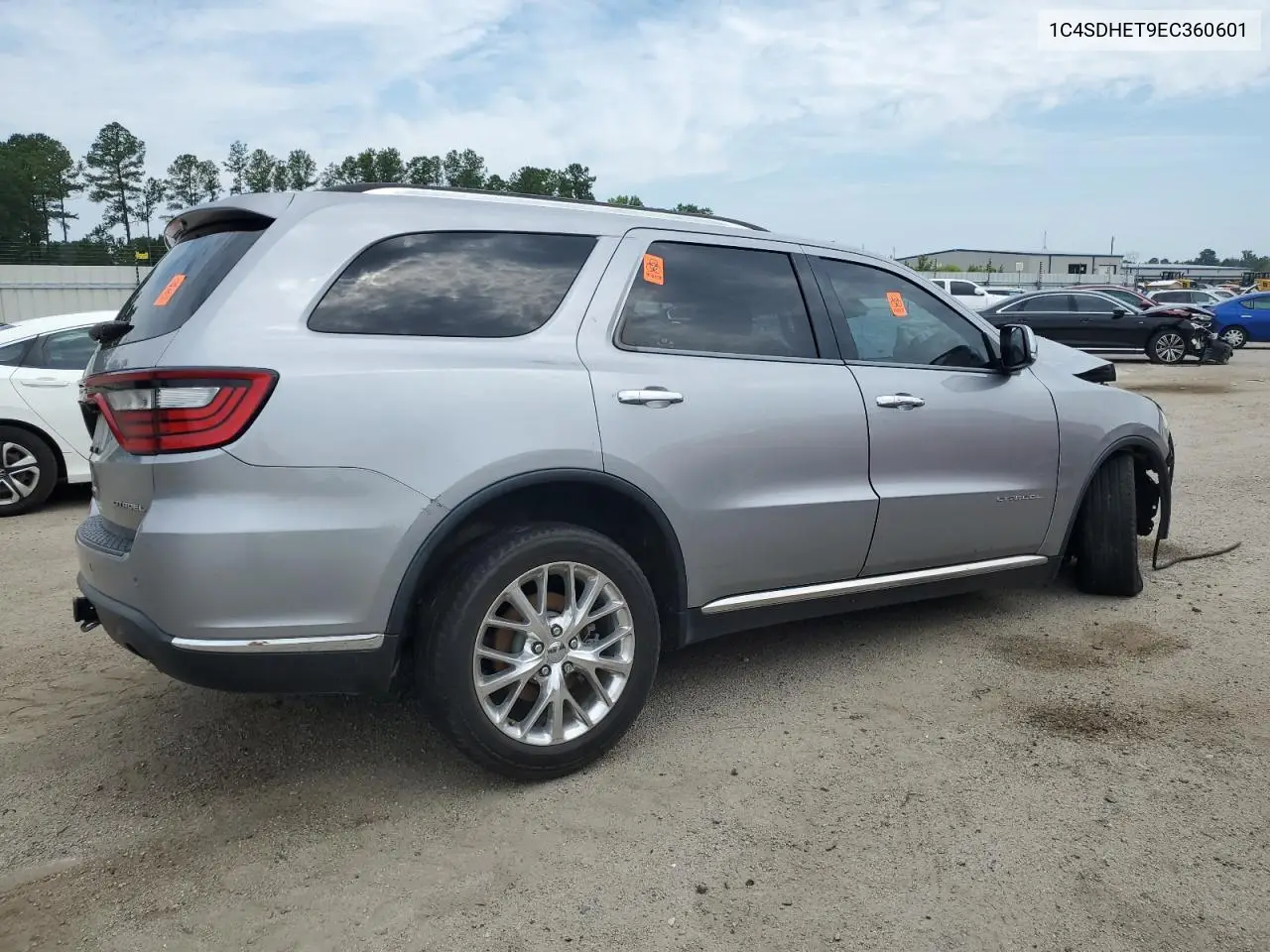 2014 DODGE DURANGO VIN 1C4SDHET9EC360601 — фото 3