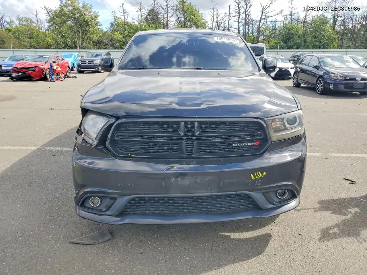 2014 DODGE DURANGO VIN 1C4SDJCT2EC306986 — фото 5