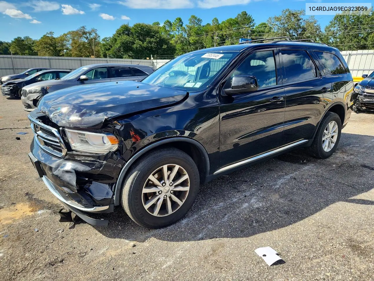 DODGE DURANGO 2014, VIN 1C4RDJAG9EC323059