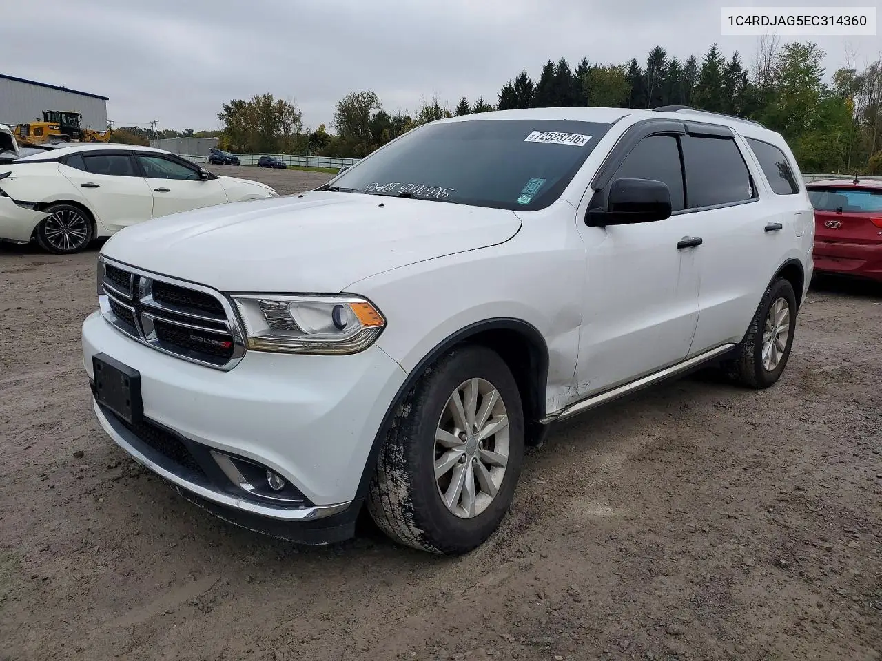DODGE DURANGO 2014, VIN 1C4RDJAG5EC314360