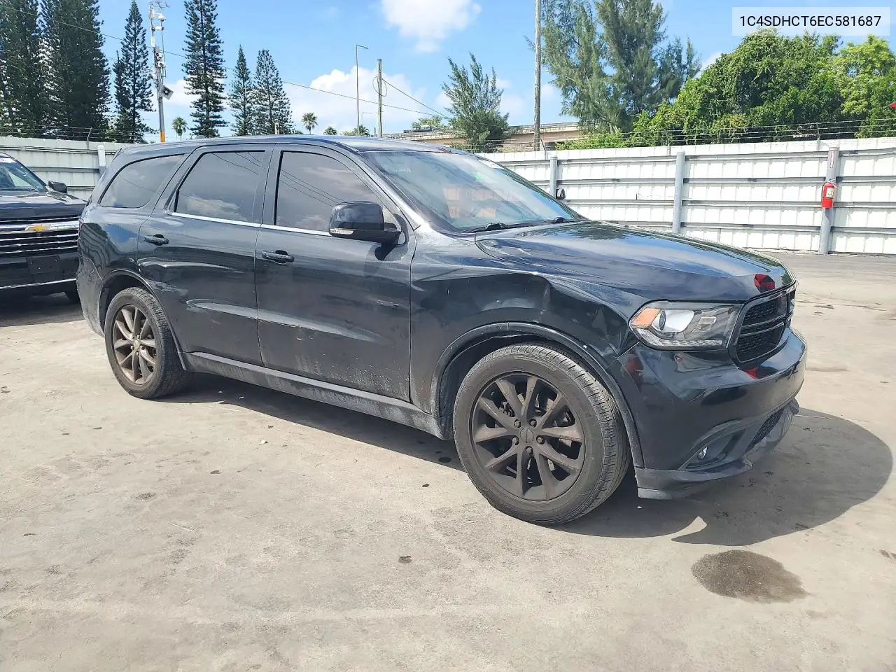 2014 DODGE DURANGO VIN 1C4SDHCT6EC581687 — фото 4