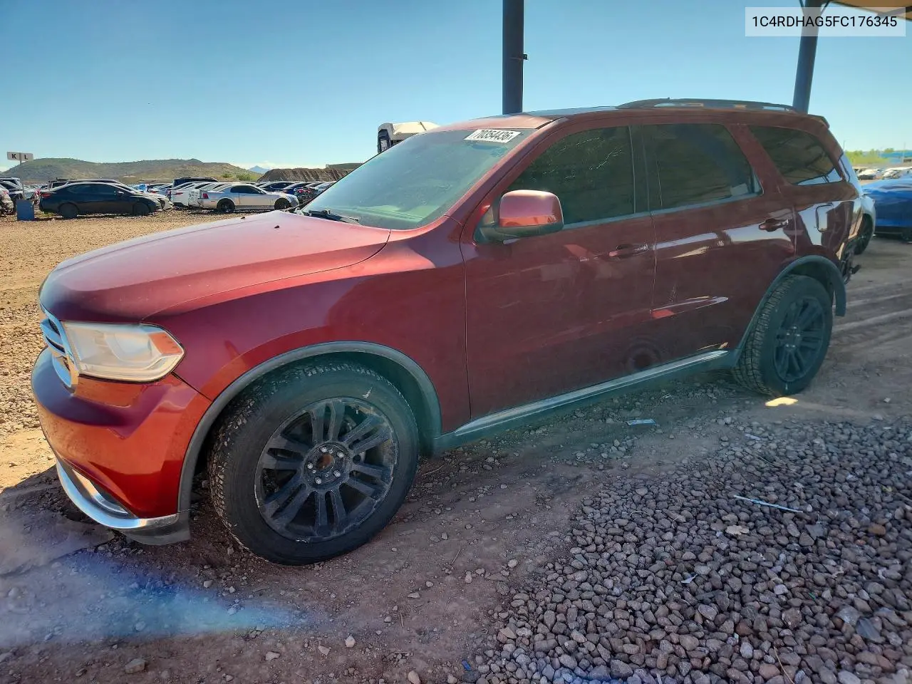 DODGE DURANGO 2015, VIN 1C4RDHAG5FC176345