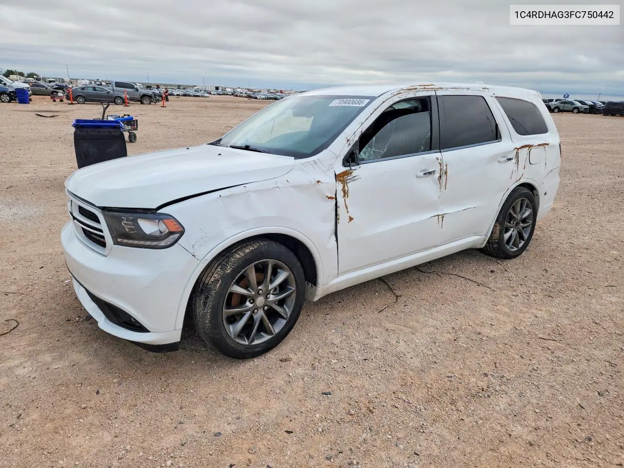 DODGE DURANGO 2015, VIN 1C4RDHAG3FC750442