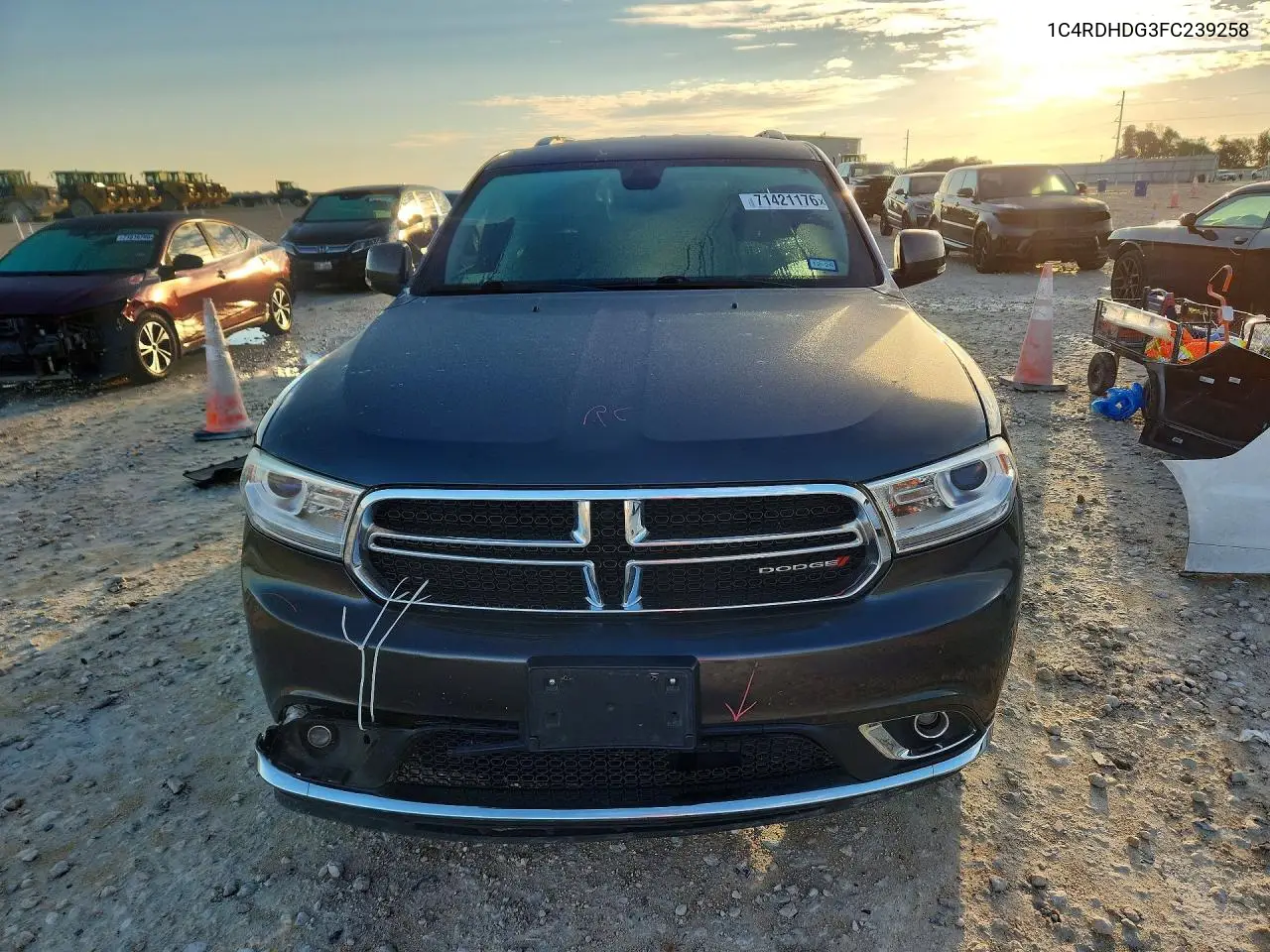 2015 DODGE DURANGO VIN 1C4RDHDG3FC239258 — фото 5