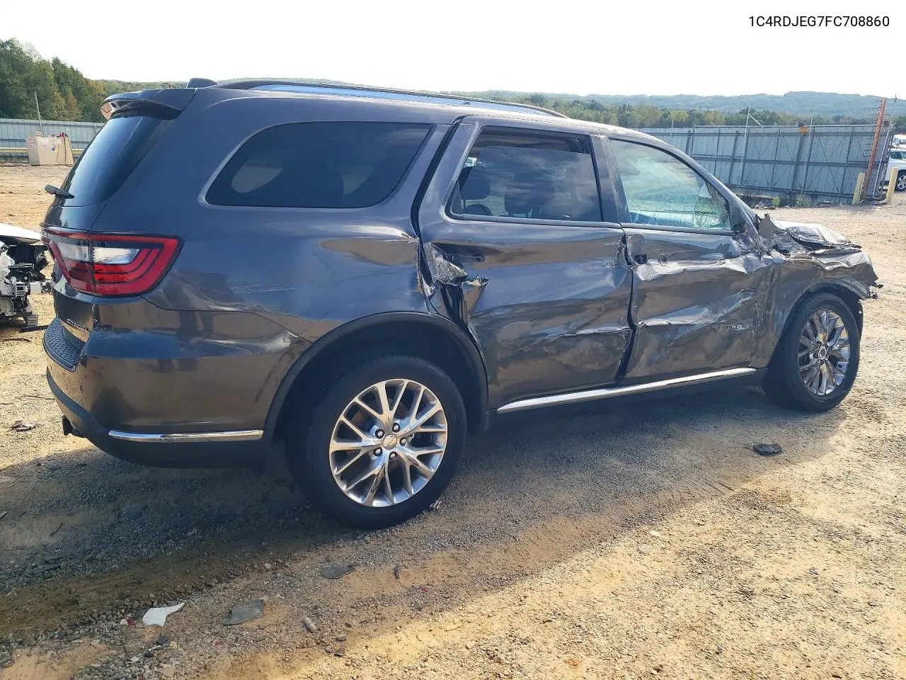 2015 DODGE DURANGO VIN 1C4RDJEG7FC708860 — фото 3