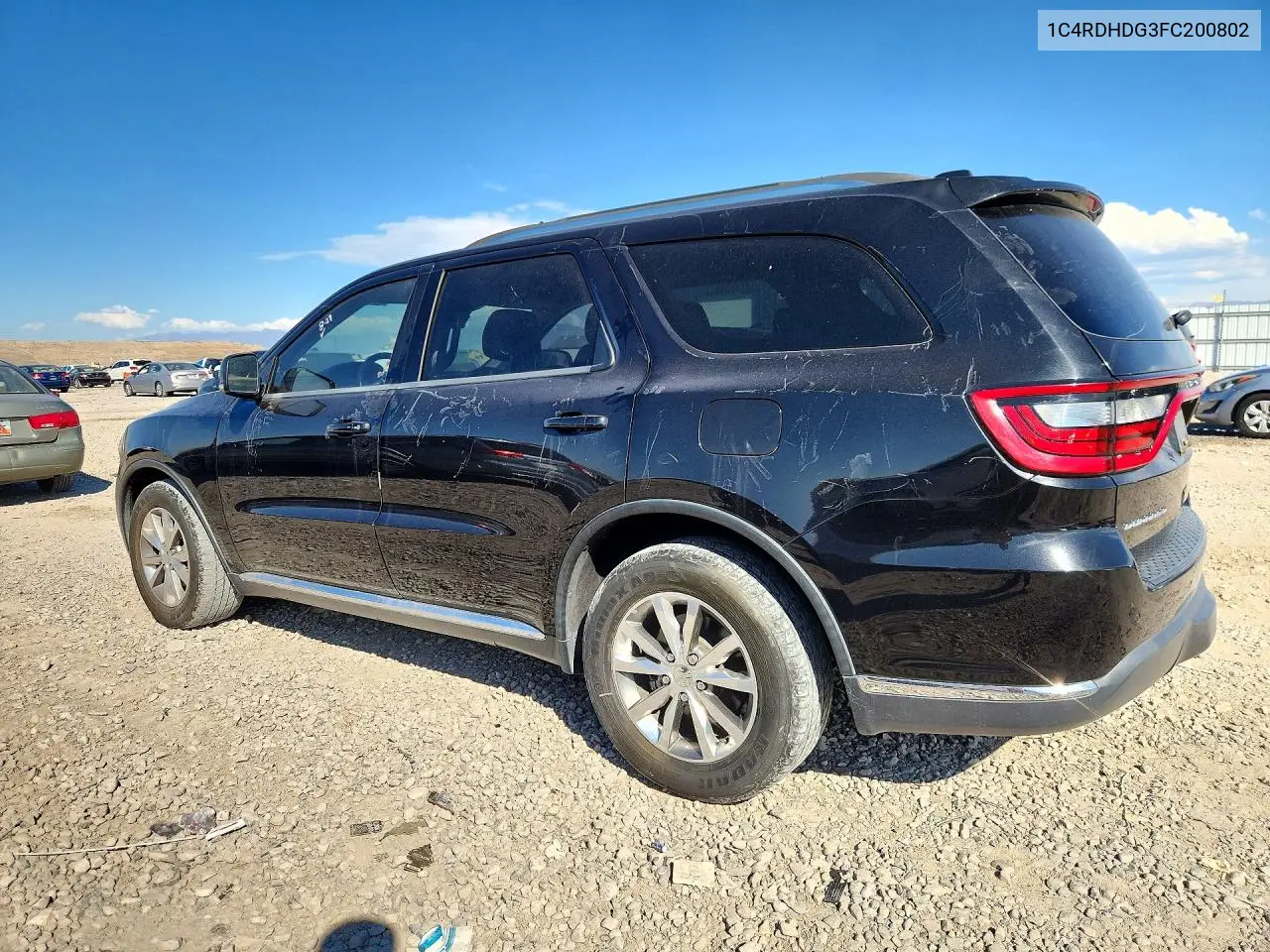 2015 DODGE DURANGO VIN 1C4RDHDG3FC200802 — фото 2