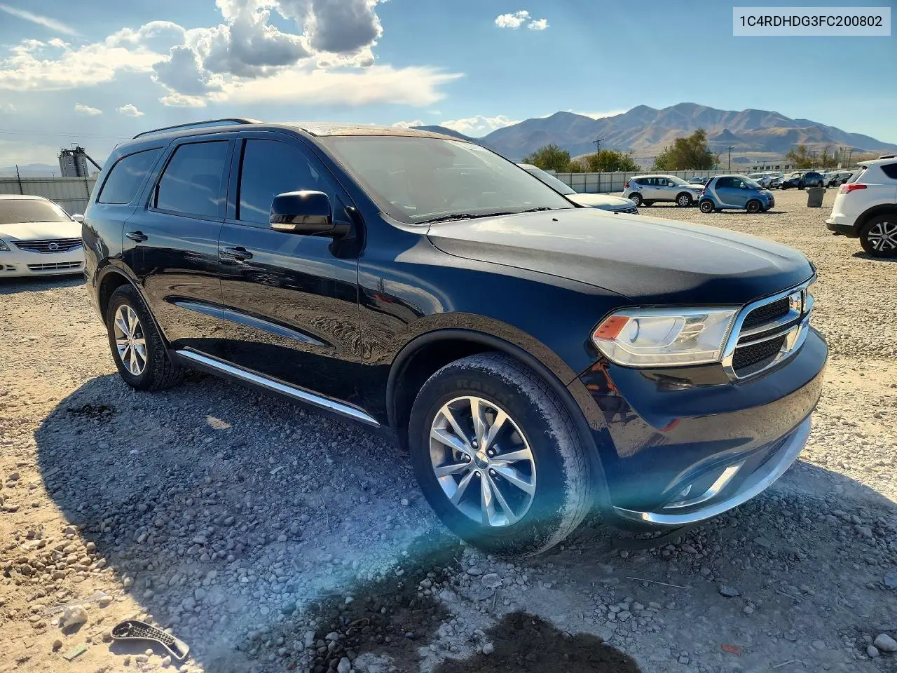 2015 DODGE DURANGO VIN 1C4RDHDG3FC200802 — фото 4