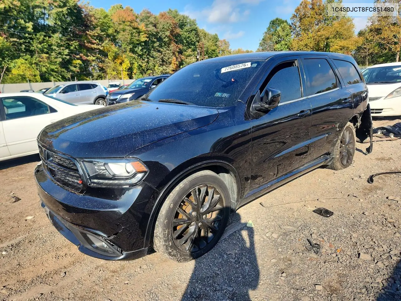 DODGE DURANGO 2015, VIN 1C4SDJCT8FC851480