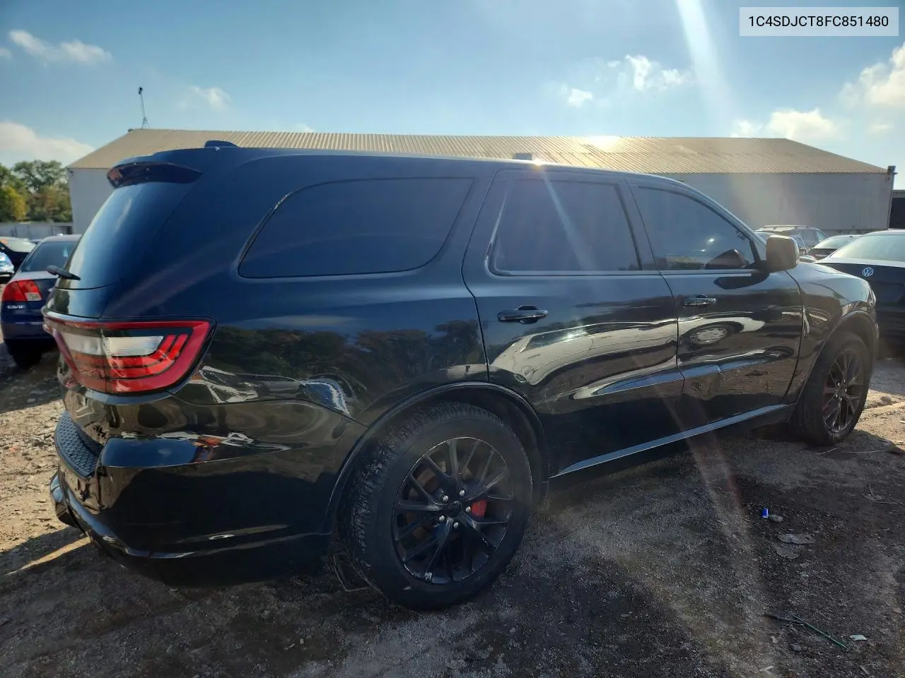 2015 DODGE DURANGO VIN 1C4SDJCT8FC851480 — фото 3