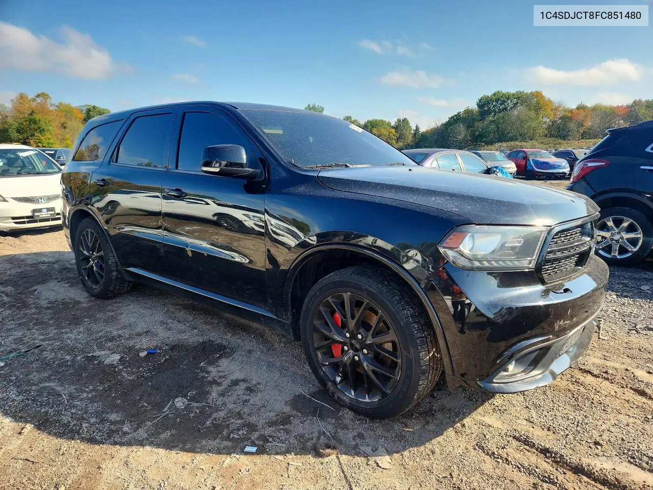2015 DODGE DURANGO VIN 1C4SDJCT8FC851480 — фото 4