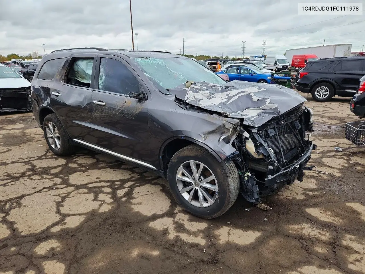 2015 DODGE DURANGO VIN 1C4RDJDG1FC111978 — фото 4