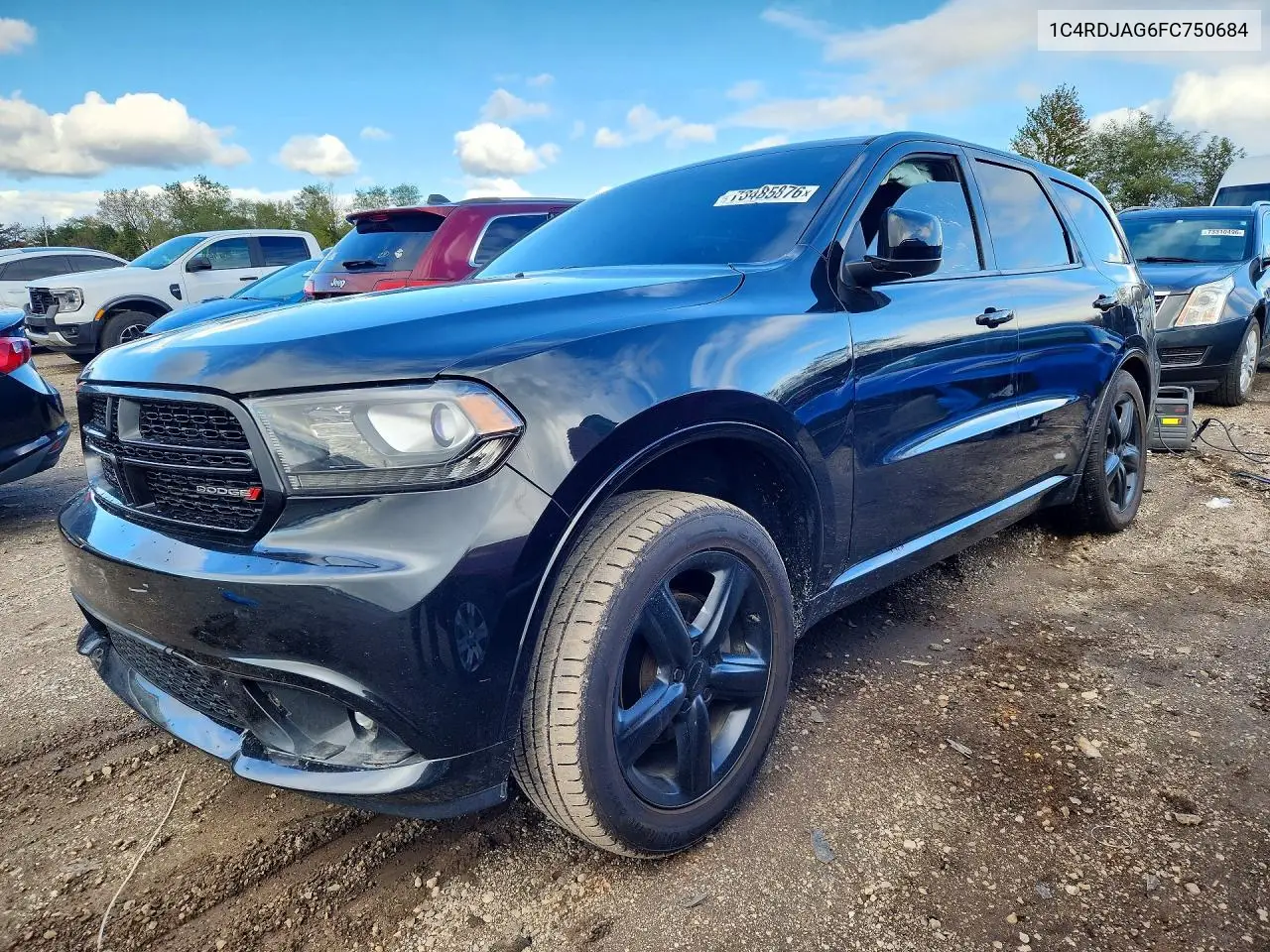 DODGE DURANGO 2015, VIN 1C4RDJAG6FC750684