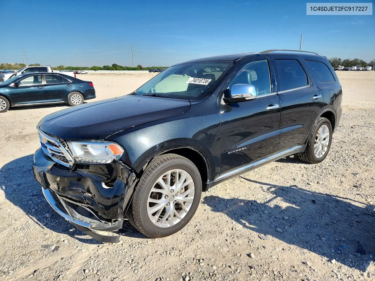 DODGE DURANGO 2015, VIN 1C4SDJET2FC917227