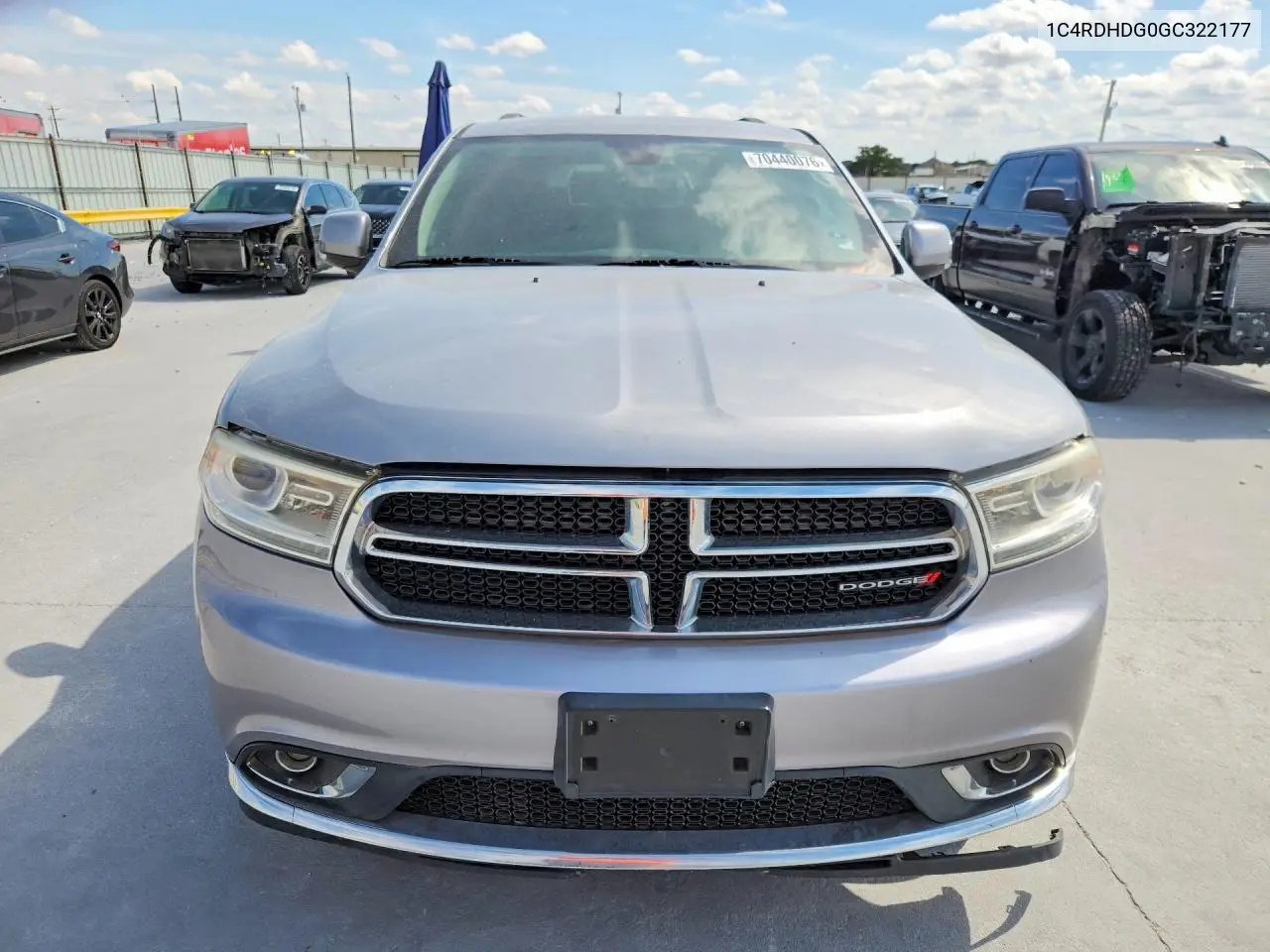 DODGE DURANGO 2016, VIN 1C4RDHDG0GC322177