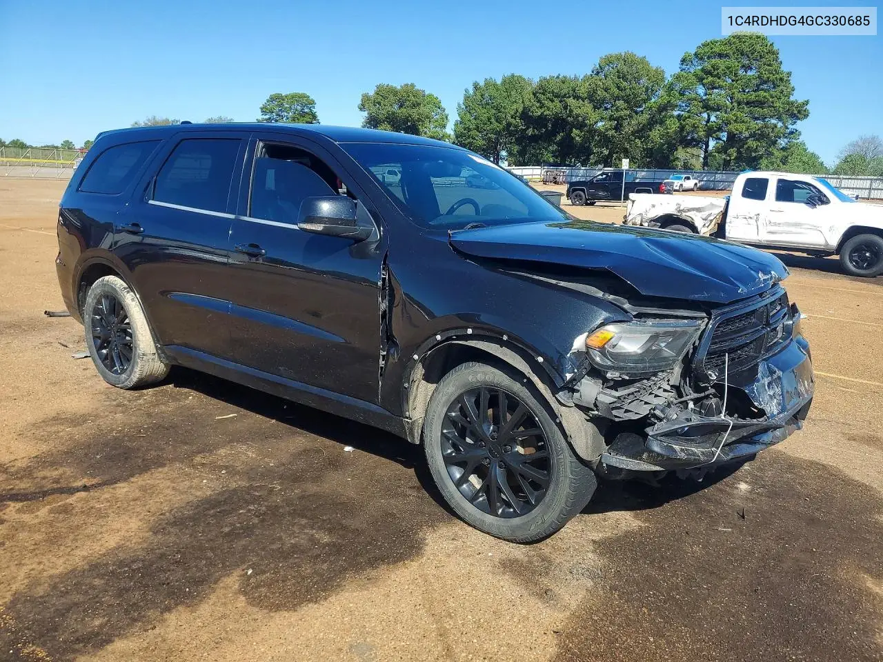 2016 DODGE DURANGO VIN 1C4RDHDG4GC330685 — фото 4