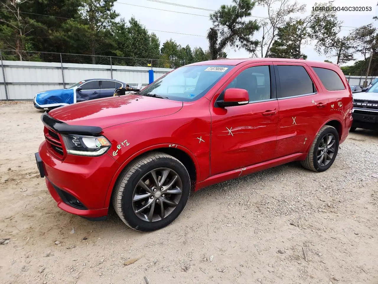 DODGE DURANGO 2016, VIN 1C4RDJDG4GC302053
