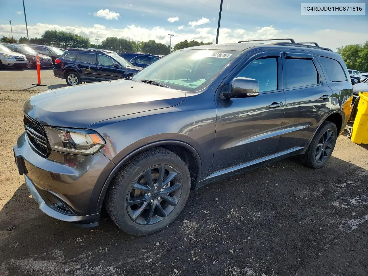 DODGE DURANGO 2017, VIN 1C4RDJDG1HC871816