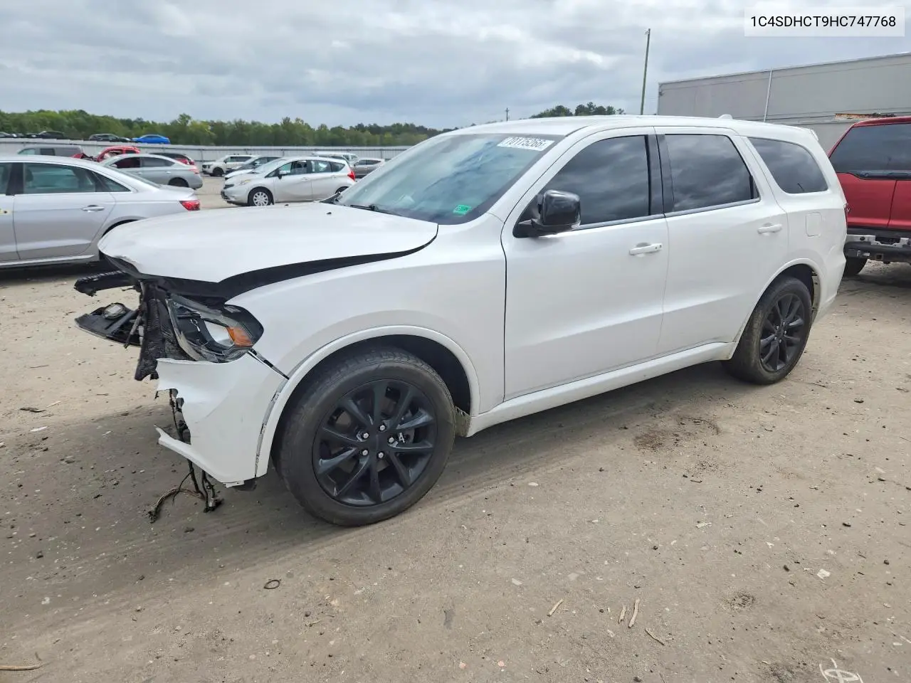 DODGE DURANGO 2017, VIN 1C4SDHCT9HC747768
