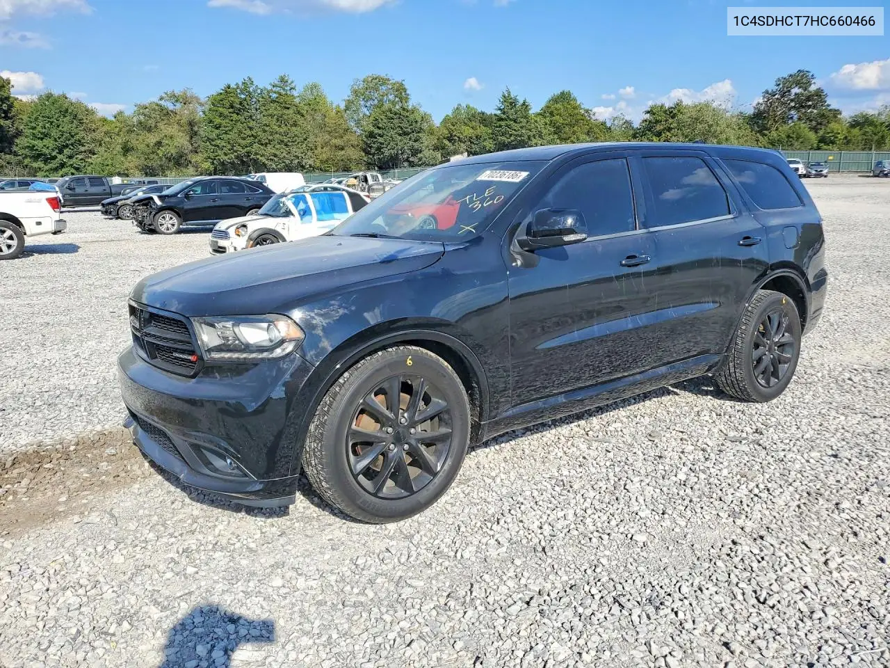 DODGE DURANGO 2017, VIN 1C4SDHCT7HC660466