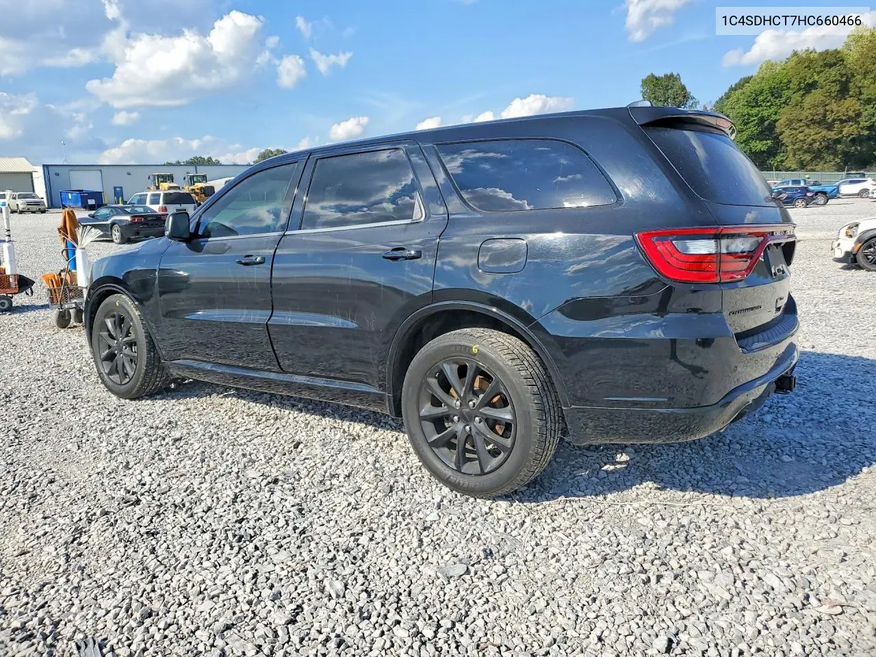 2017 DODGE DURANGO VIN 1C4SDHCT7HC660466 — фото 2