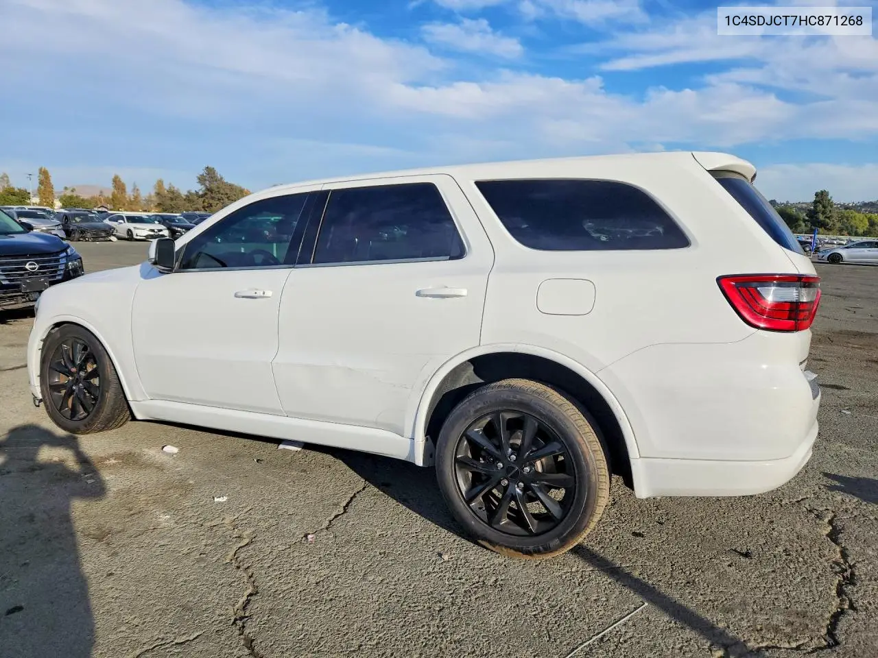 2017 DODGE DURANGO VIN 1C4SDJCT7HC871268 — фото 2