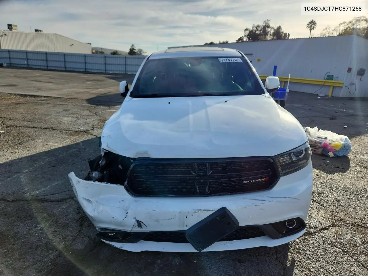 2017 DODGE DURANGO VIN 1C4SDJCT7HC871268 — фото 5