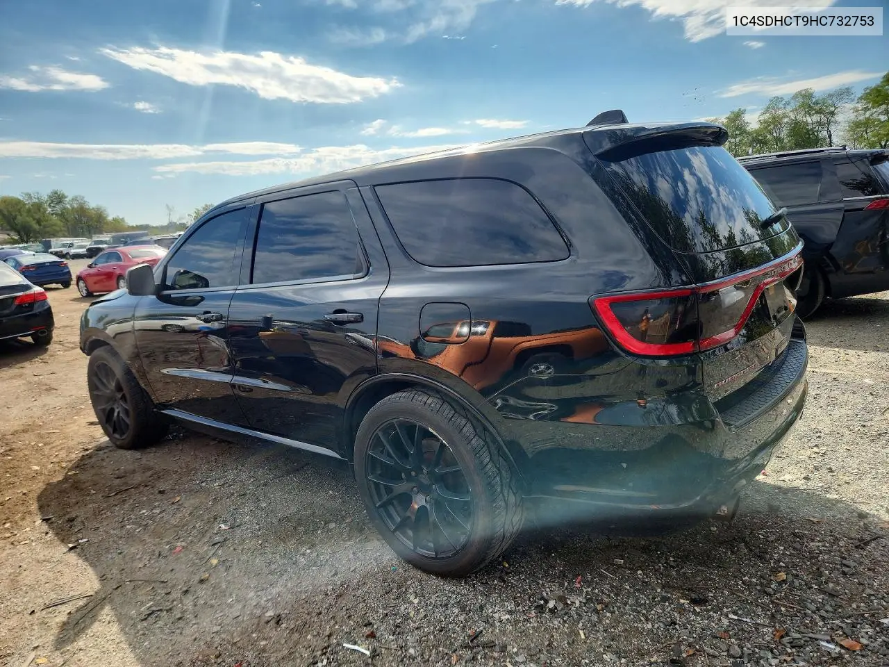 2017 DODGE DURANGO VIN 1C4SDHCT9HC732753 — фото 2