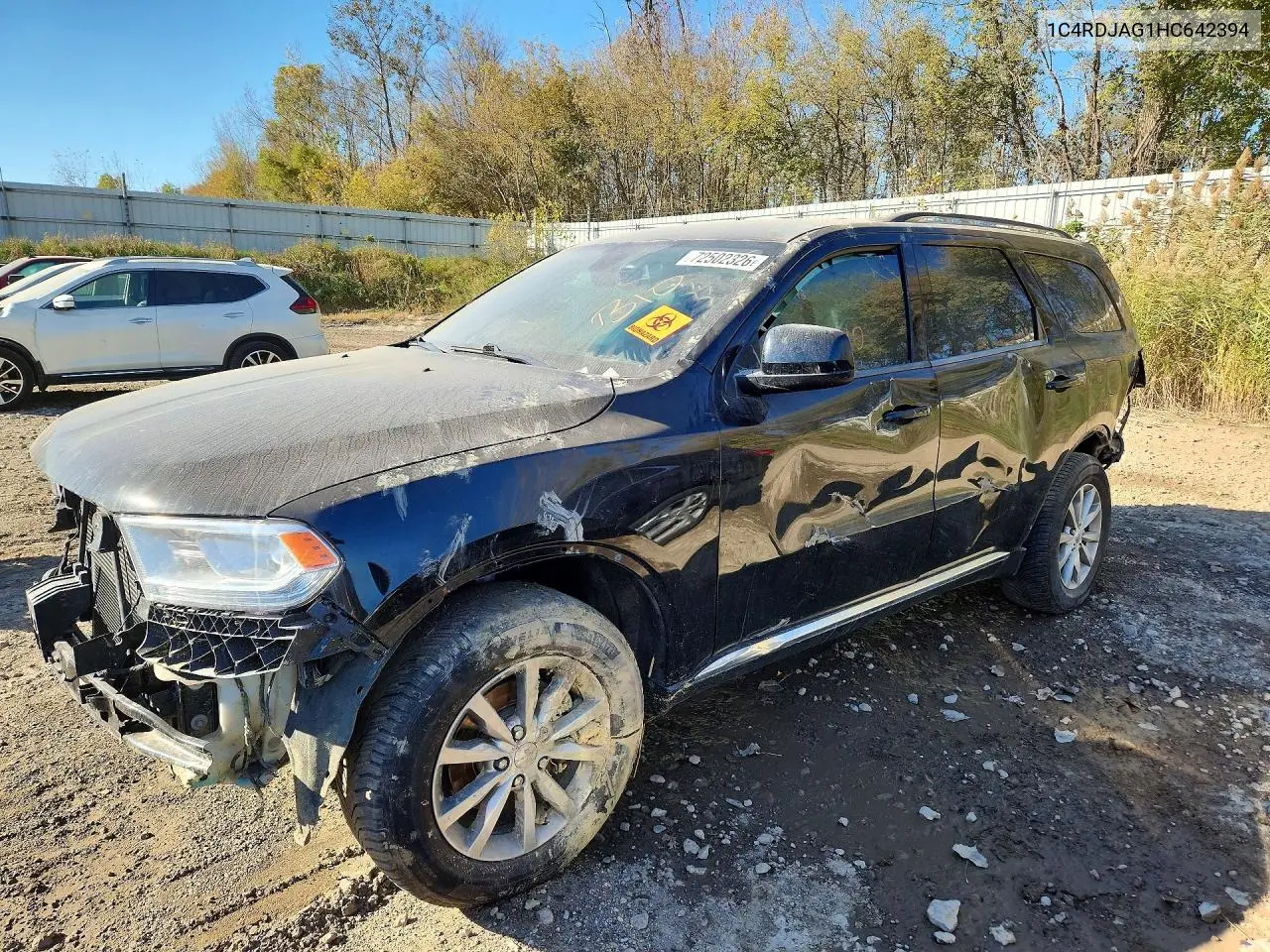 DODGE DURANGO 2017, VIN 1C4RDJAG1HC642394
