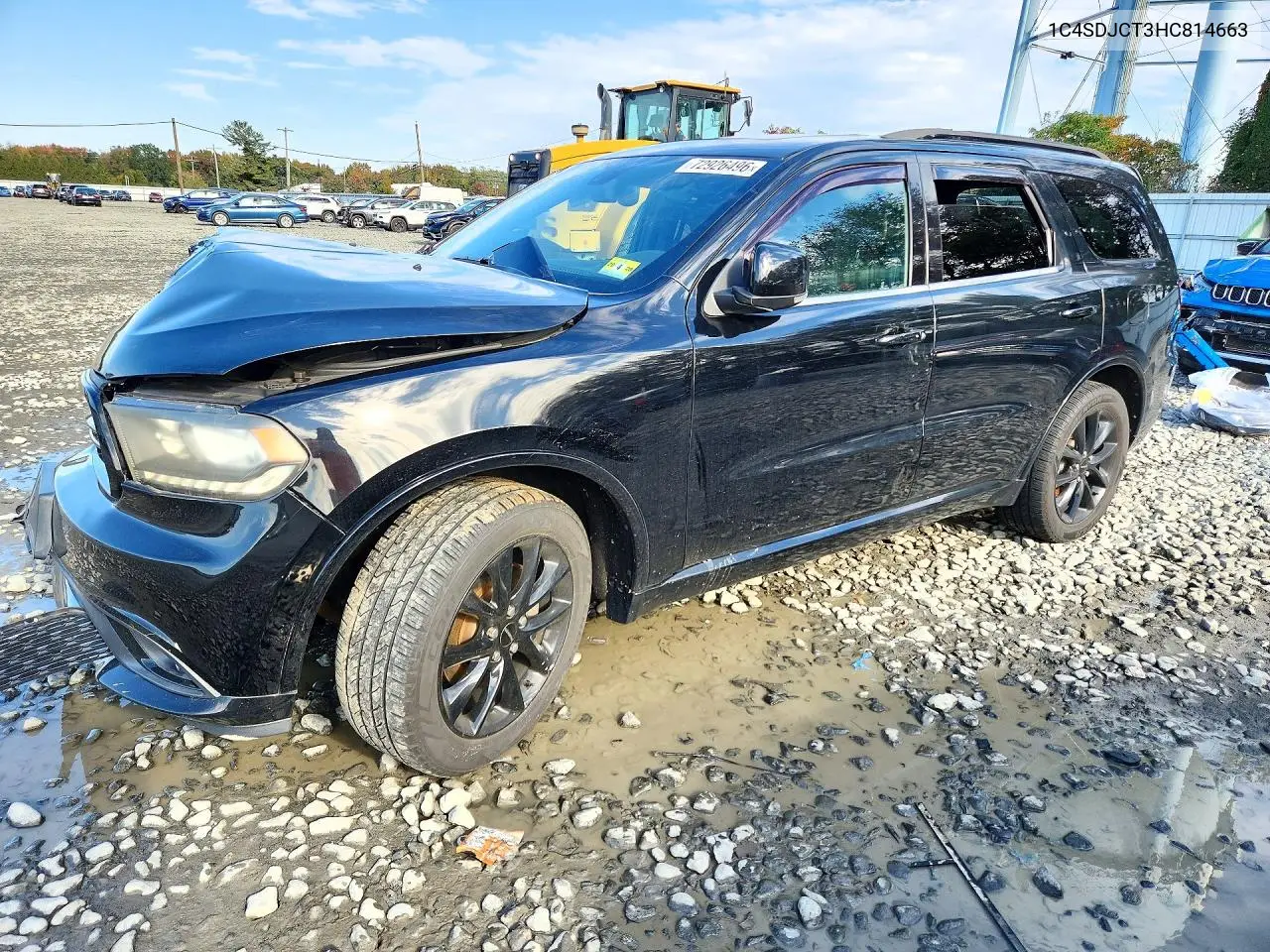 DODGE DURANGO 2017, VIN 1C4SDJCT3HC814663