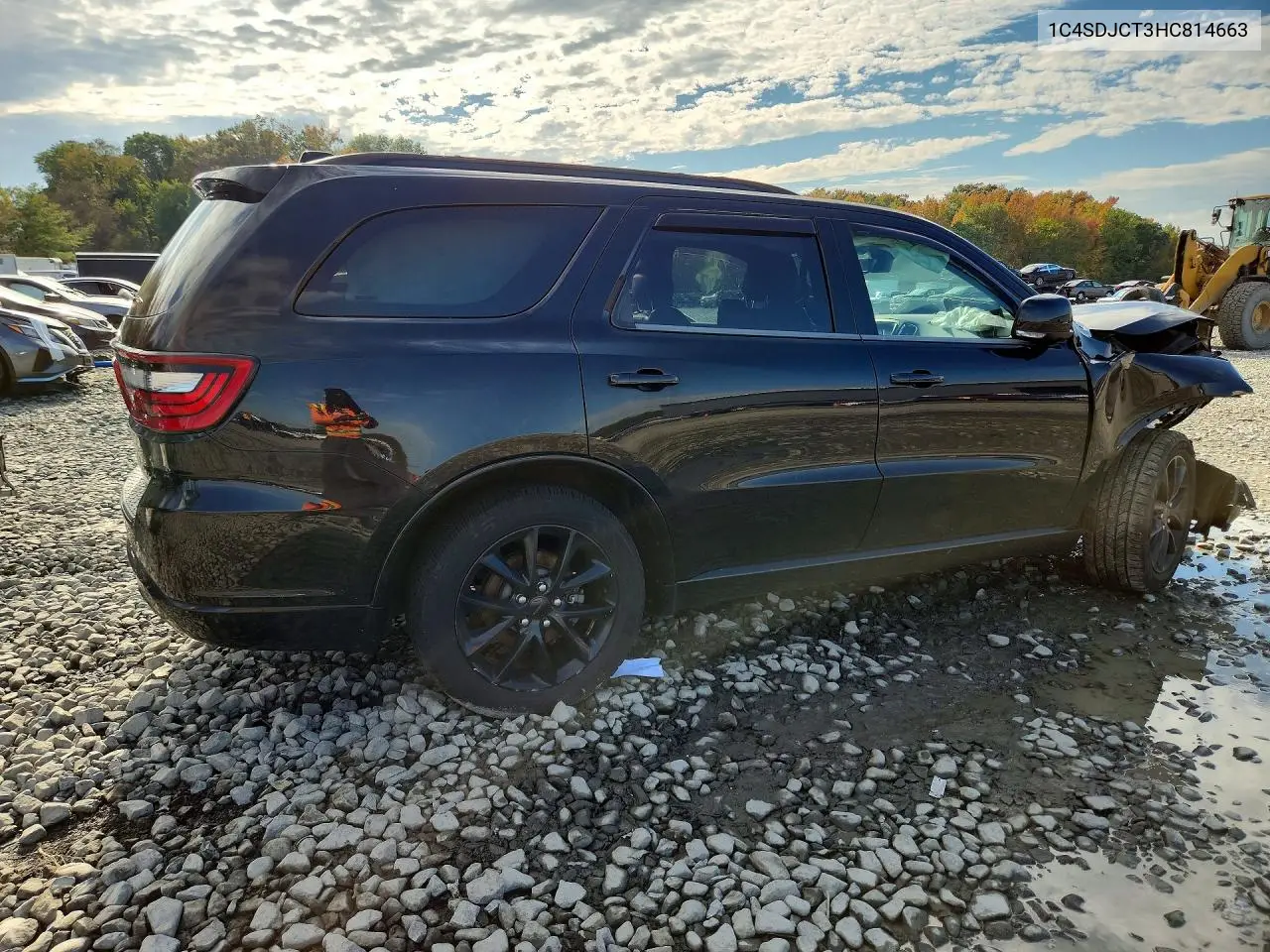 2017 DODGE DURANGO VIN 1C4SDJCT3HC814663 — фото 3
