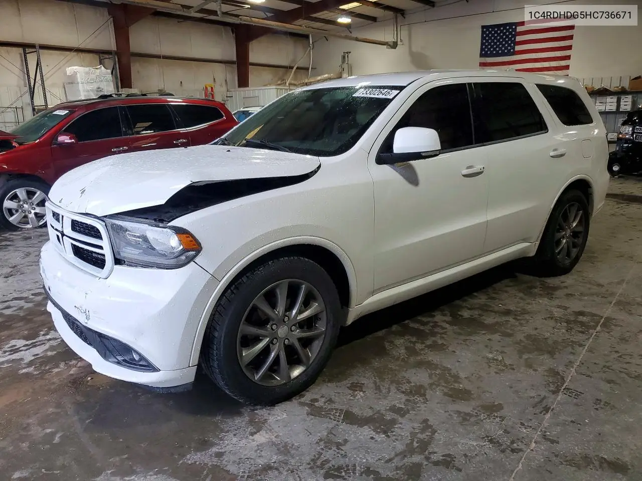 DODGE DURANGO 2017, VIN 1C4RDHDG5HC736671